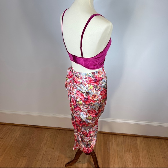 Ruched Floral Midi Skirt - Picture 11 of 16